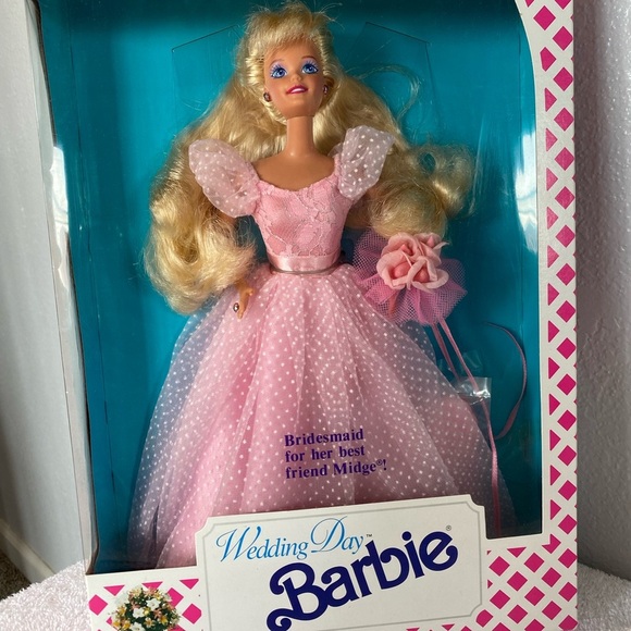 Wedding Day Barbie Lovely Bridesmaid-1990 - Picture 1 of 6